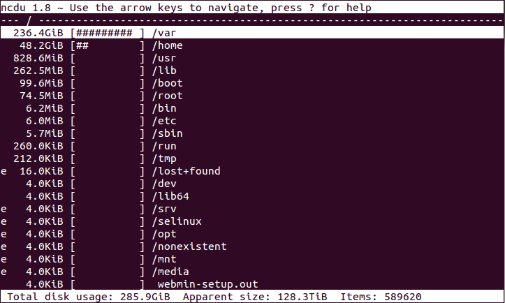 ncdu-screenshot